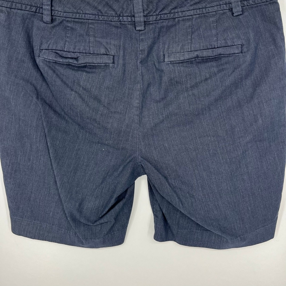Ann Taylor Signature Petite Dark Wash Denim Look Stretch Shorts Size 6P - Picture 11 of 12